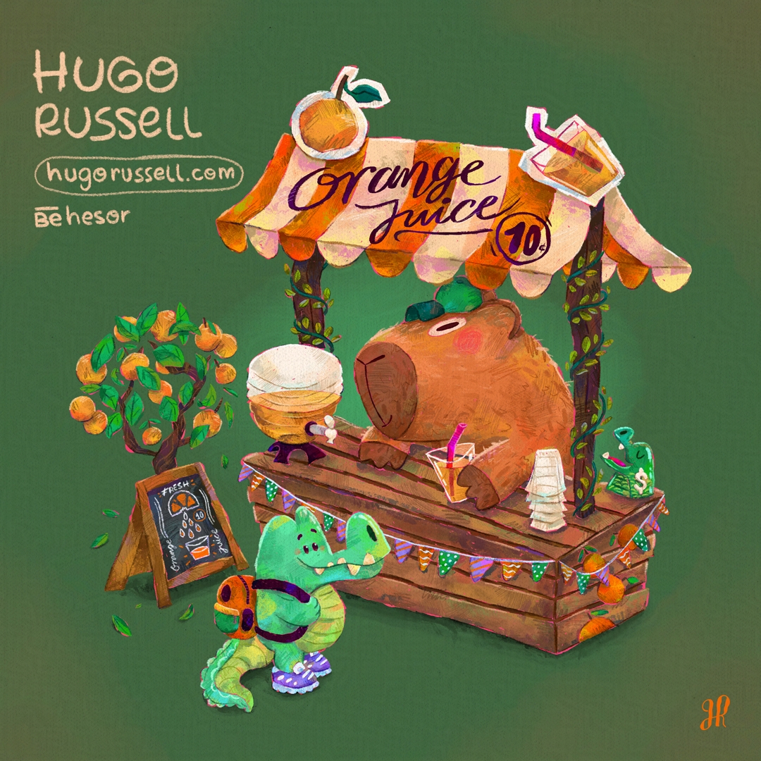 Capybara_Orange_Juice-Hugo-Russell-ins